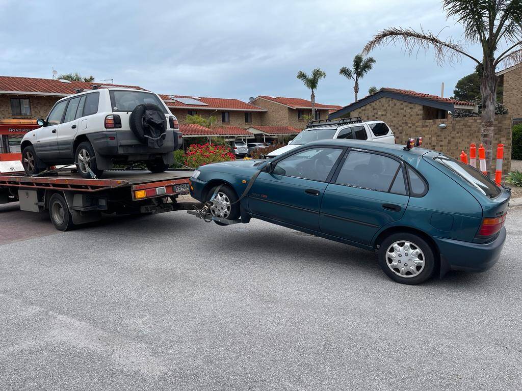 An image of towing a scrap car in Adelaide