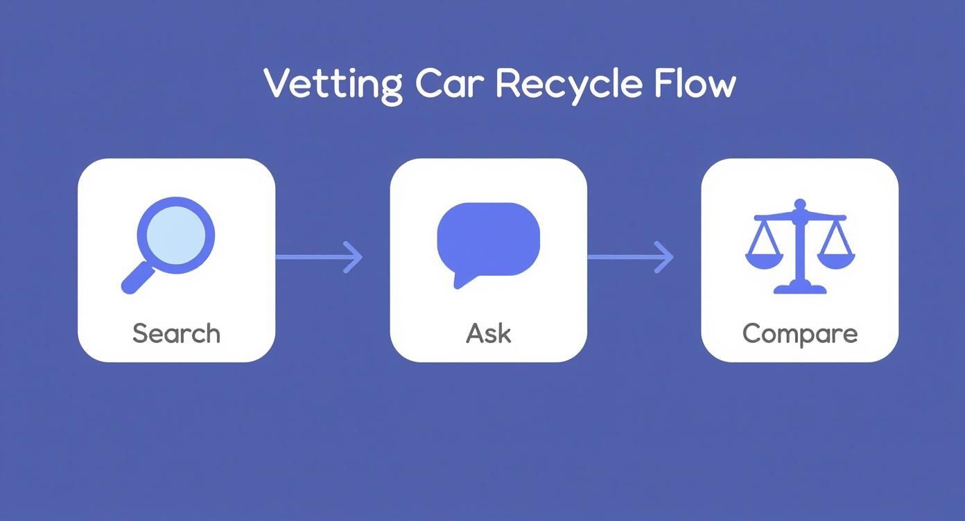 Infographic about recycling car near me